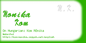 monika kom business card